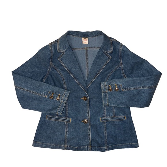 Faded Glory Stretch denim blazer